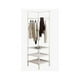 thumbnail image 1 of Perchero Closet Estante Esquinero Organizador Colgador Ropa BLANCO, 1 of 3