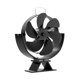 thumbnail image 4 of Ventilador Alimentado Por Calor Ventilador Para Chimenea De 6 Aspas Silencioso Menos De 25 DB Versátil Negro, 4 of 5
