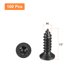 thumbnail image 2 of #6 x 1/2 pulgadas Tornillos de Madera de Cabeza Plana Torx/Estrella, 100 Piezas de Acero Inoxidable 304, Rosca Completa, Recubiertos de Negro, Compatible con Punta T10, 2 of 5