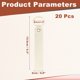 thumbnail image 2 of Uxcell 20 Pcs PU Cuero Llavero En Blanco A Granel Grabado Láser Llavero Cuero Llavero Kit con Anillos de Llave para Suministros de Bricolaje Regalos (Blanco Claro, 5.3" x 0.8"), 2 of 6