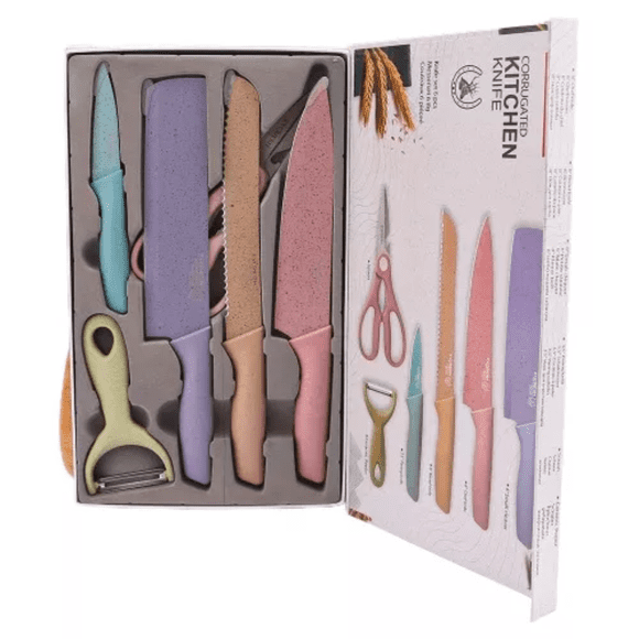 Juego De Cuchillos De Cocina 6 Piezas Acero Inoxidable