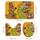 thumbnail image 3 of Scooby Doo Aventura-theme 4-Piece Shower Curtain Set with Rugs, Waterproof Bathroom Decor Set Includes Bath Mat, U-Shaped Rug, Toilet Lid Cover and Curtain with Hooks, 3 of 6