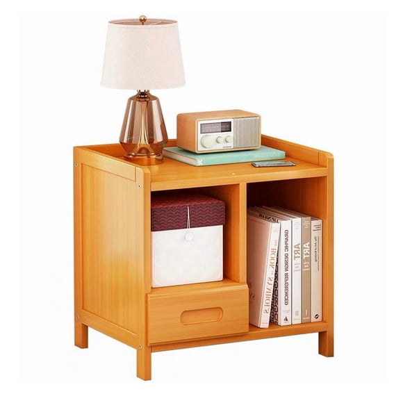 Velador color madera 1 cajon Chic Home