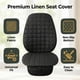 thumbnail image 2 of Cubierta de Asiento de Coche Suninbox de Lino Negro – Solo Parte Inferior (1 pieza), 2 of 8