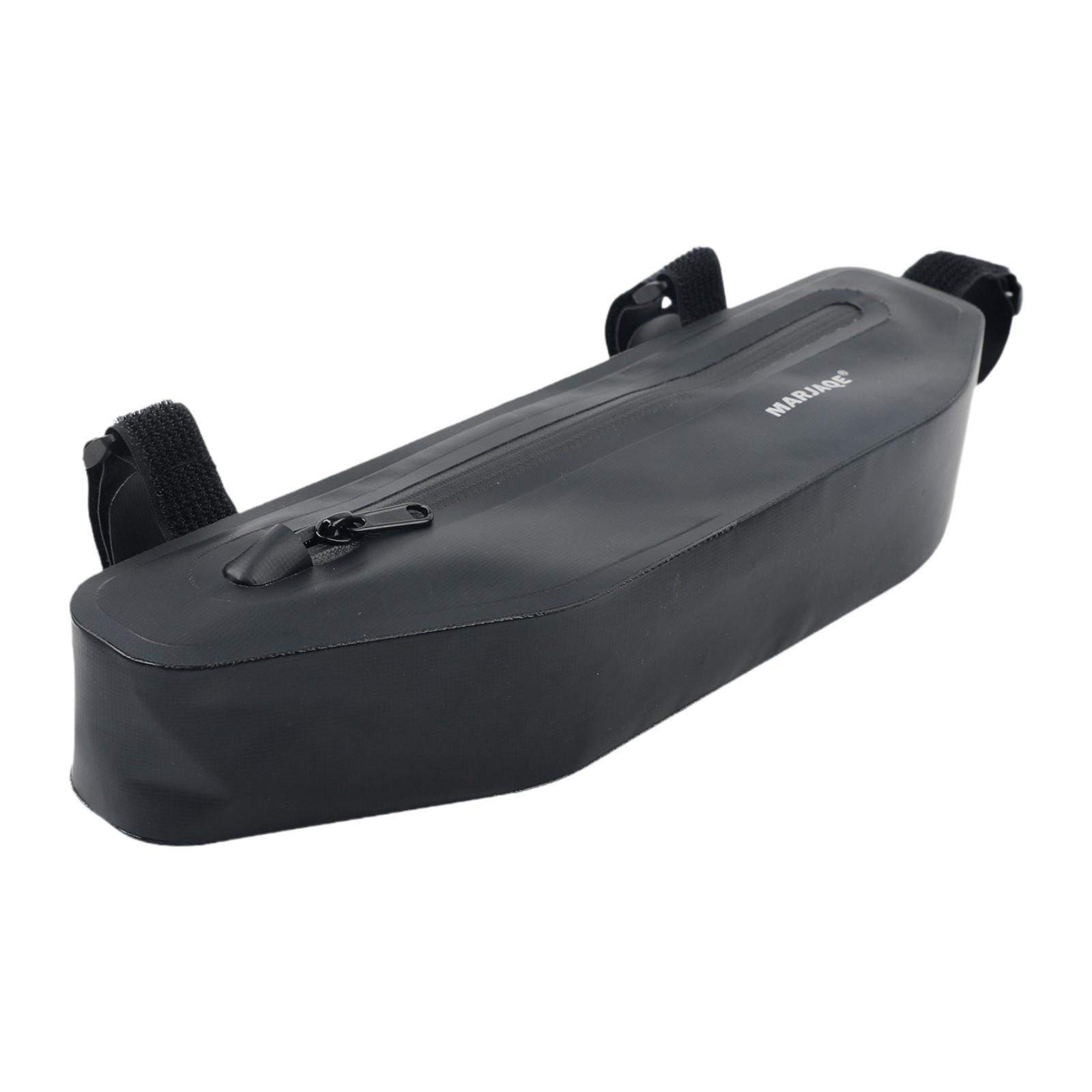 Ioensy - Bolsa Impermeable Para Cuadro De Bicicleta, Bolsa Universal Para Debajo Del Tubo Superior, Portátil, Color Negro