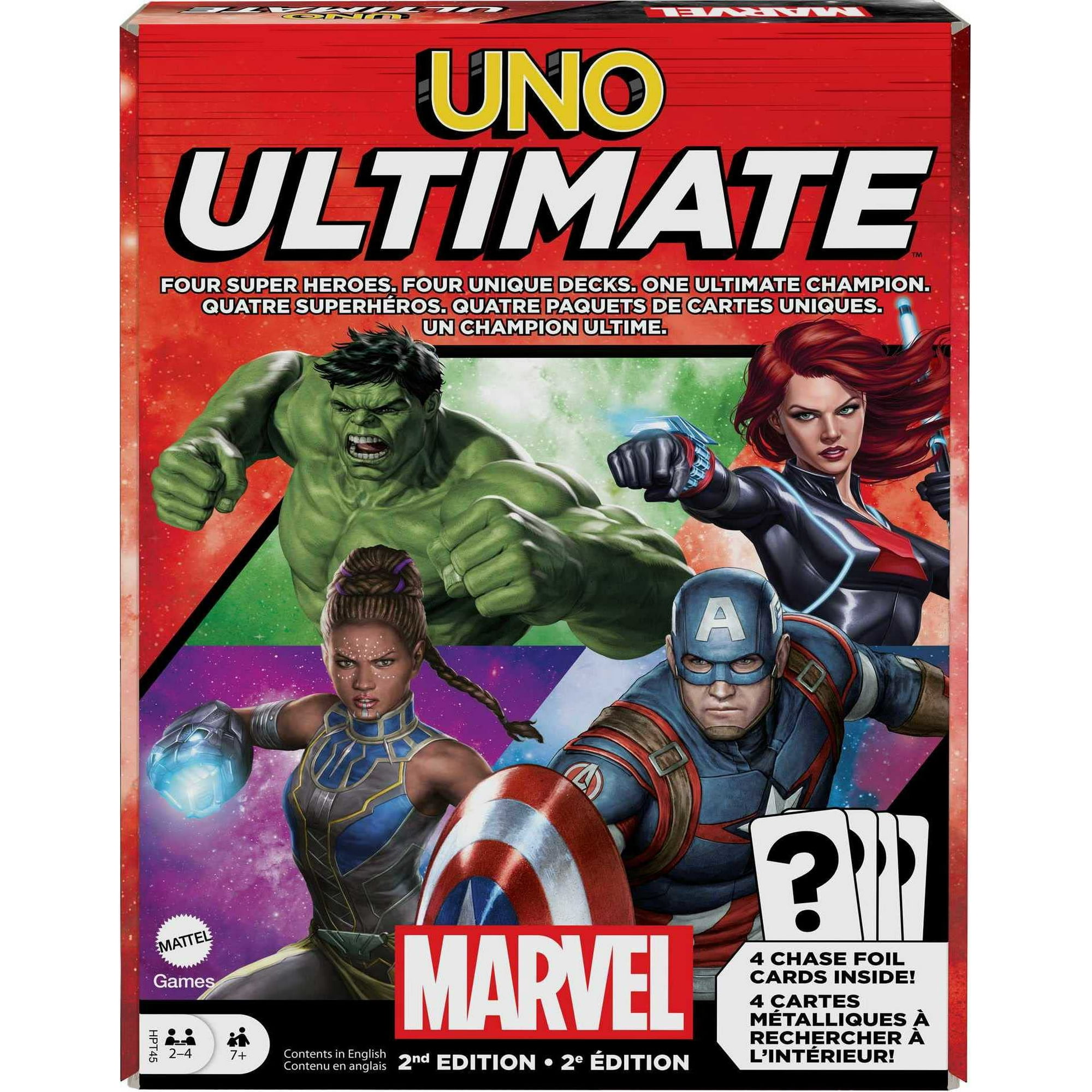 Juego De Cartas Mattel Games Uno Ultimate Marvel 2nd Edition