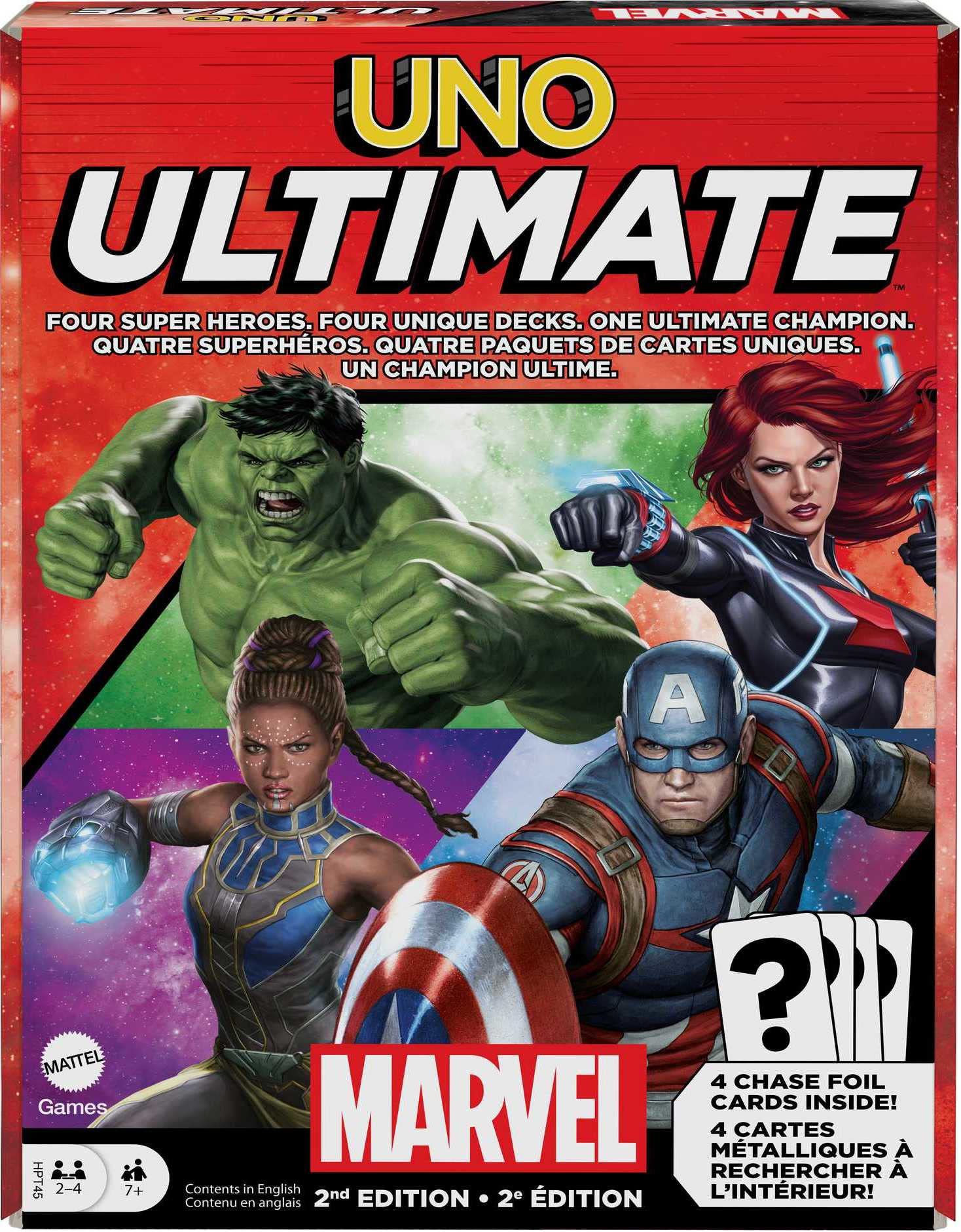 Juego De Cartas Mattel Games Uno Ultimate Marvel 2Nd Edition