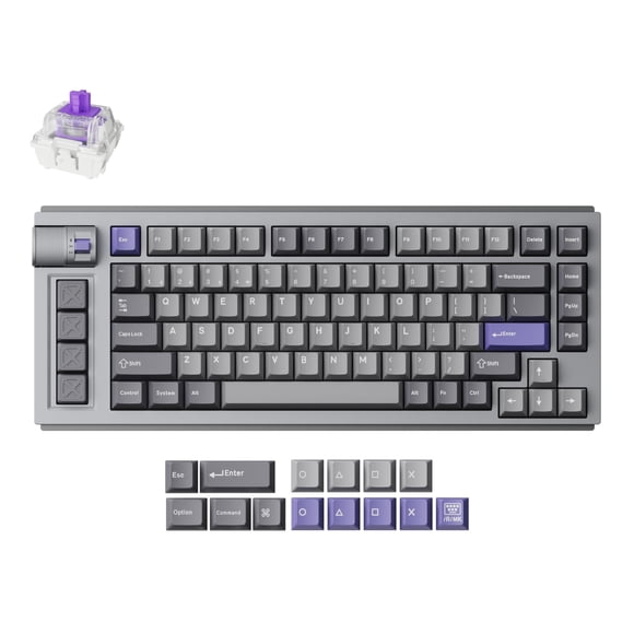 Teclado gamer LEMOKEY L1 HE 75% con efecto Hall, RGB y cuerpo de aluminio