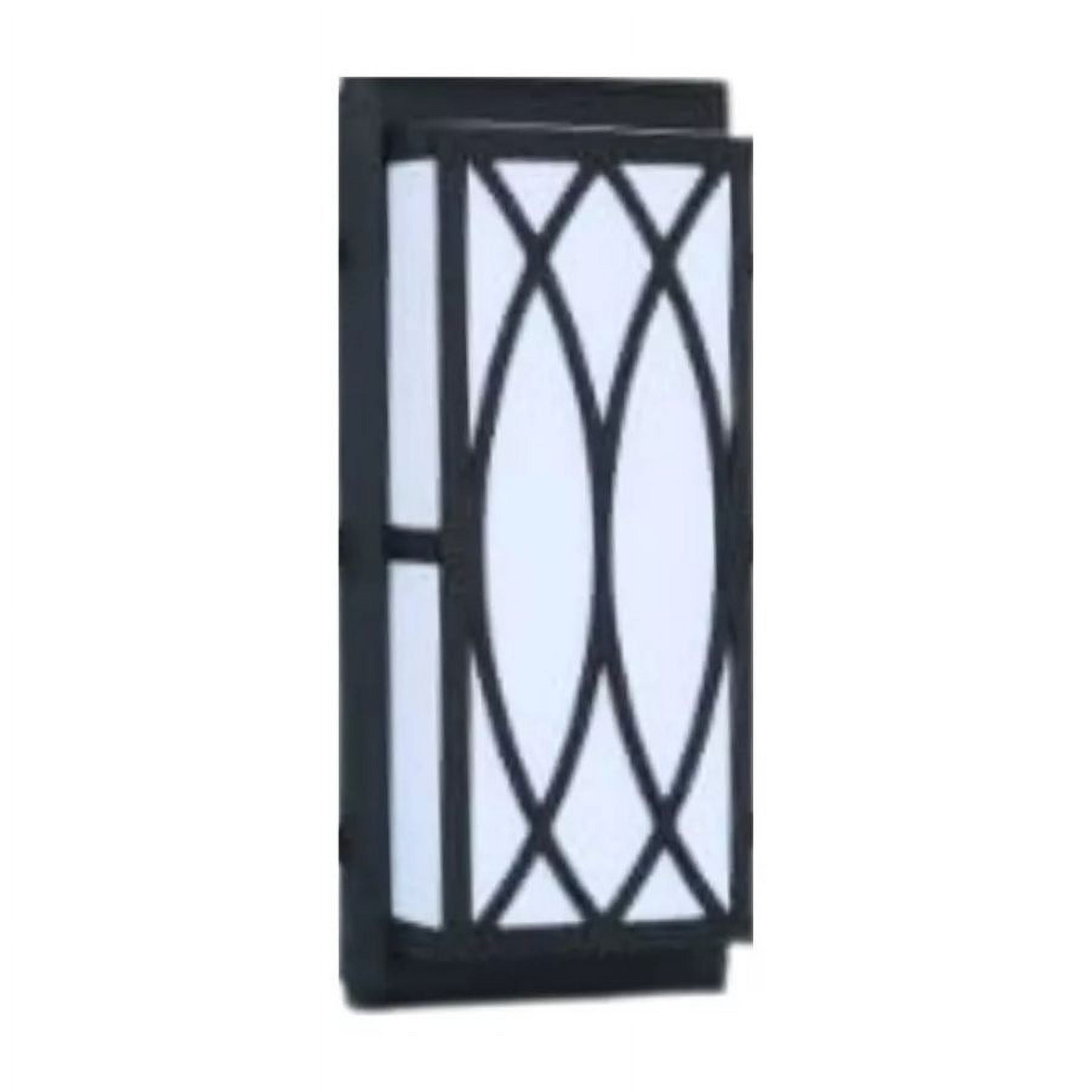 Click Ventas - Aplique Lampara Rectangular Diseño Entrelazado Negro 20w