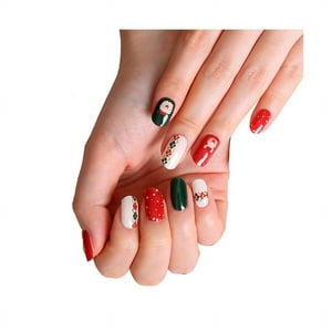 Tiolla - Uñas Sticker Efecto Gel Santa & Rudolf