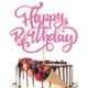 thumbnail image 1 of Cake Topper Crseniny Happy Birthday, cartulina rosa con purpurina, 1 of 4