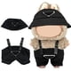 thumbnail image 1 of Set de ropa Lukxi para muñeca de peluche de 17 cm con sombrero y mono, color negro, 1 of 7