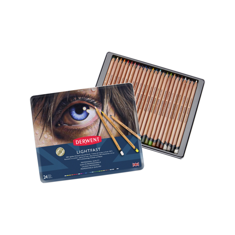 Lápices De Colores Lightfast Derwent Set 24
