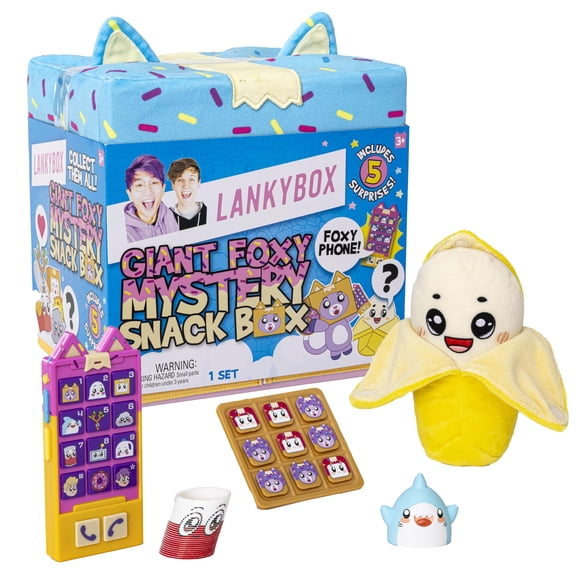 Caja de aperitivos Surprise LankyBox Giant Foxy con 5 sorpresas