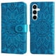 thumbnail image 2 of Funda tipo cartera FOXDOCK para Samsung Galaxy A35 , diseño girasol en relieve, cuero PU, cierre magnético, soporte y tarjetero, 2 of 5