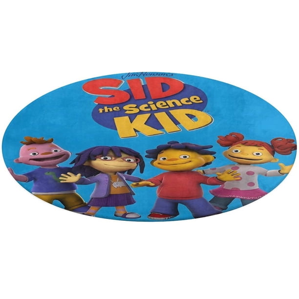 Sid el Niño Científico Alfombra Redonda de Felpa Coral, Antideslizante, No Desprende Pelusas, Lavable y Duradera para Salón, Dormitorio y Habitación de Niños 60cm