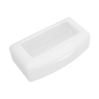Magideal - Caja Desinfectante Limpia, Contenedor, Bandeja De Limpieza Para Pinzas De Peluquería Y Estética. Blanco