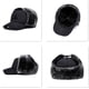 thumbnail image 4 of Gorro de invierno 3 en 1 para hombre y mujer, resistente al viento, con orejeras, gorro de piel sintética Lei Feng, extraíble, antinieve y frío, color negro., 4 of 7