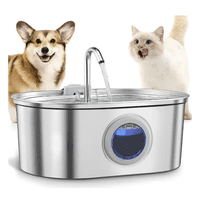Bienok - Bebedero Automático Gatos Perros Fuente Agua 3.2L Inox