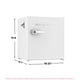 thumbnail image 5 of Refrigerador compacto Frigidaire Retro de 1.6 pies cúbicos con enfriador blanco, 5 of 6