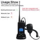 thumbnail image 4 of Micrófono de hombro para walkie talkies SAMCOM de 2 pines con PTT (paquete de 2), 4 of 6