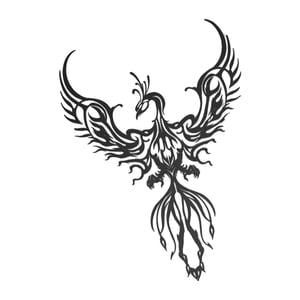 Bothyi - Decoración De Pared De Fénix De Metal Para Colgar En La Pared Para Decoración Interior Y Exterior De Oficina 35 Cm