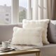 thumbnail image 2 of REGALWOVEN Paquete de 2 Fundas de Almohada Suaves y Esponjosas Modernas Acogedoras de Felpa Decorativas para Sala de Estar Dormitorio Sofá Blanco 20" x 12", 2 of 7