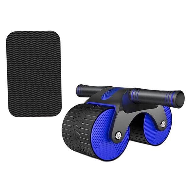 Rueda Abdominal de automático, entrenador de estómago silencioso y núcleo, rueda de rodillo Ab para Fitness, entrenamiento de brazos y hombros Azul