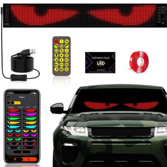 Car Demon Eye Light Sulmeyhub Devil's Eye, 23,42 x 4,72 pulgadas