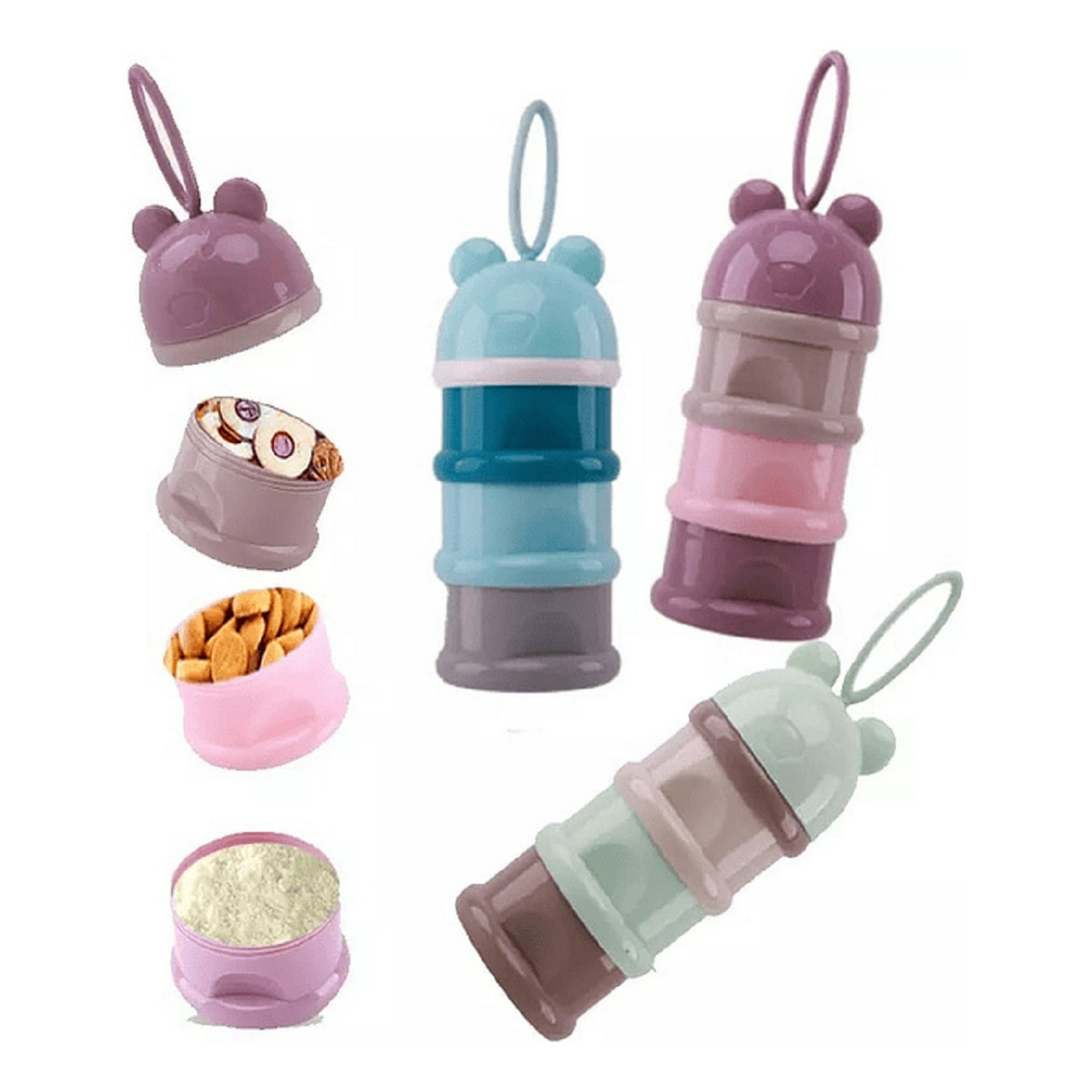 Genérico - Set 5 Dispensador Leche Polvo Diseño Oso Portatil Bebe Lau