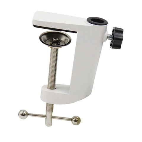 Magideal - Capacitación De Montaje De Escritorio Monte Monte Suxbreña Soporte De Escritorio Resistente Base De Lámpara De Lupa Para Lupa Para Lámpara De Vidrio Aluminio Blanco