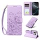 thumbnail image 2 of Funda Cartera para iPhone 16 Pro Max Perro Cachorro Grabado con Tarjetas Soporte Correa Morado, 2 of 6