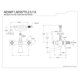 thumbnail image 5 of Grifo de bañera Kingston Brass AE558T1 de montaje en pared 7" (18 cm) cromo, 5 of 5