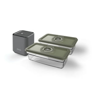 Selladora Al Vacío Portátil Fensa Con 2 Contenedores Herméticos