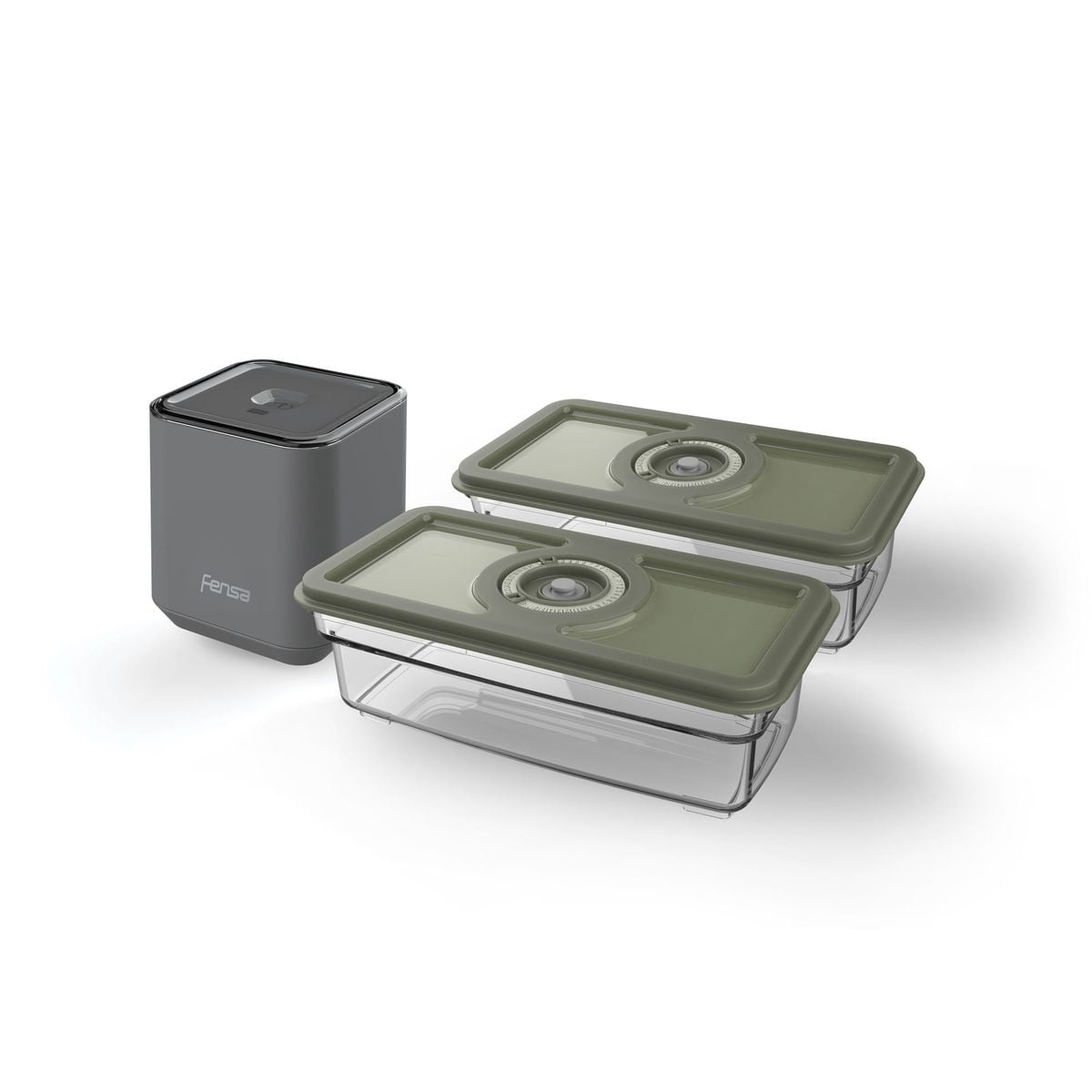 Selladora Al Vacío Portátil Fensa Con 2 Contenedores Herméticos