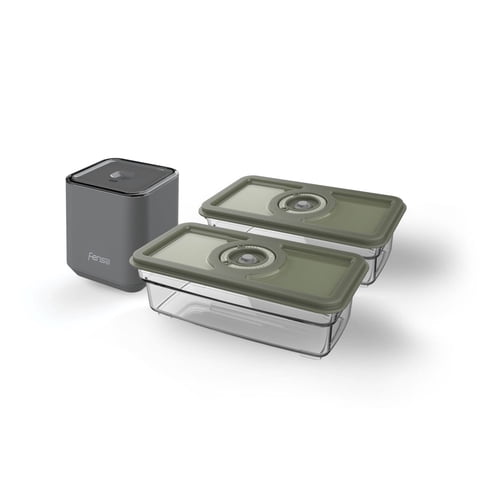 Selladora Al Vacío Portátil Fensa Con 2 Contenedores Herméticos