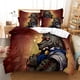 thumbnail image 1 of x1269 Bed SheetsEvil wolf Bedding Set Duvet Cover Set Bedding Digital Printing Bed Linen Size Bedding Set Fashion Design bed cover set 3-Piece Bedding Set (1 Duvet Cover + 2 Pillow Shams) nj1269, 1 of 5