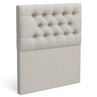 Ethan Desing - Respaldo De Cama 1 Plazas Gris Claro Capitone