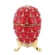 thumbnail image 3 of mini caja de anillo de bodas de diamantes de imitación de esmalte de huevo de pascua caja de anillo rojo, 3 of 3