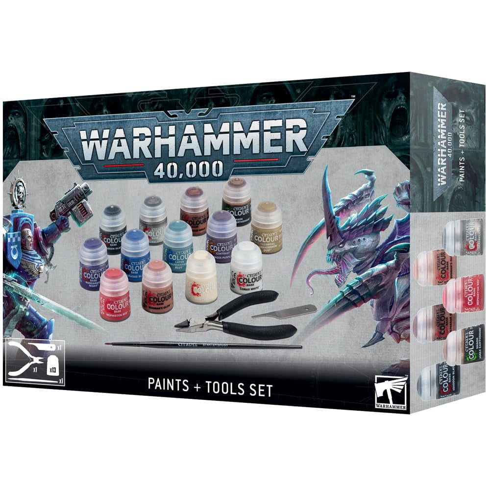Set De Pinturas Y Herramientas Games Workshop Warhammer 40k White