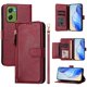 thumbnail image 4 of Funda Billetera Cremallera para Motorola Moto G06 4G con Porta Tarjetas, Soporte y Correa Rojo, 4 of 5