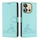 thumbnail image 5 of Funda tipo cartera FOXDOCK para Oukitel C57S con soporte, ranuras, RFID, diseño de gato, 5 of 5