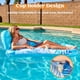 thumbnail image 5 of Hinchable Pool Lounge Float Sloosh para adultos con portavasos, color azul, 5 of 9