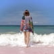 thumbnail image 2 of Leo Toalla de playa de secado rápido con diseño temático, regalo para mujeres y niñas, ideal para cumpleaños, fans, amantes de la música, uso en la playa o al aire libre, 78 × 180 cm, 2 of 6