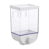 Importclick - Contenedor Organizador Pared Cereales Azúcar Especies 1 Litro. Blanco
