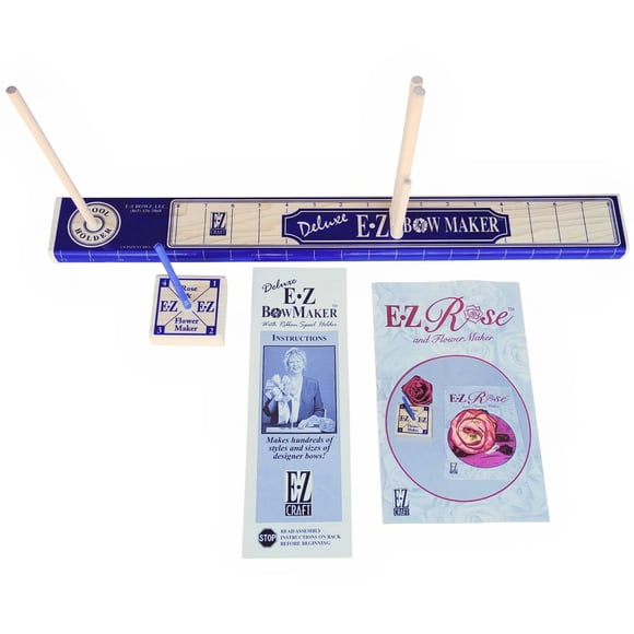 Creador de Lazos E‑Z Bowz con Accesorio de Rosa/Flor