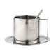 thumbnail image 3 of Juego De Platos Y Cucharas Para Taza De Café, Taza De Metal De Acero Inoxidable, Para Oficina, Camping, 280ML, 3 of 3
