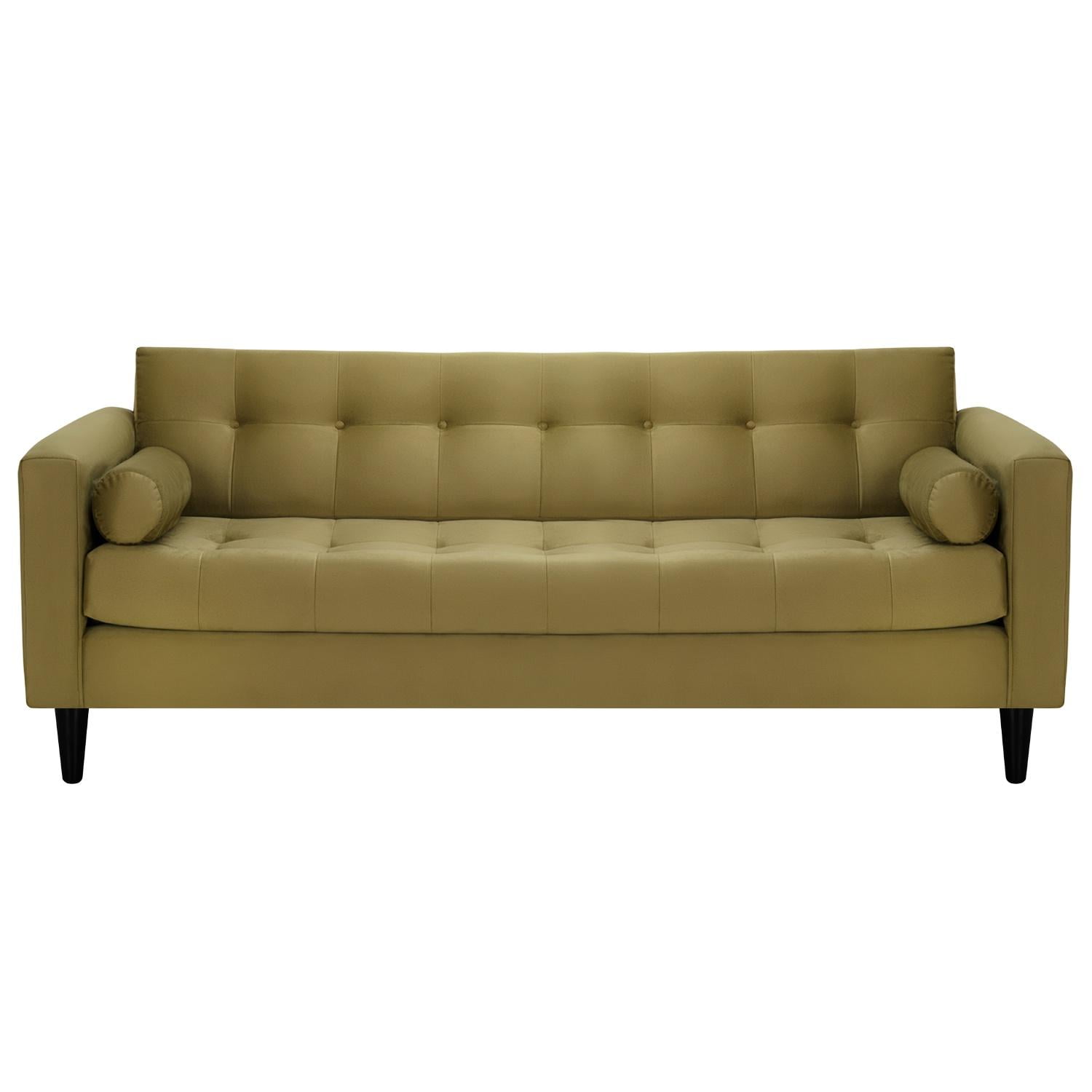 Bodevir - Sofa Retro 3cg Felpa 00 Verde Musgo
