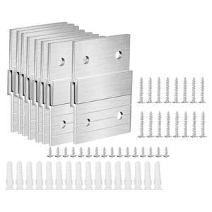 Bothyi - 8 Pares De Colgadores De Cuadros Con Tacos Franceses Resistentes Para Pintura De Pared, Gabinete De Arte