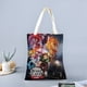 thumbnail image 2 of Mugen Train Bolso de tela con estampado de lienzo para mujer, bolsa de compras reutilizable y estética, con cremallera interior, regalo para mujer,40*45cm., 2 of 6